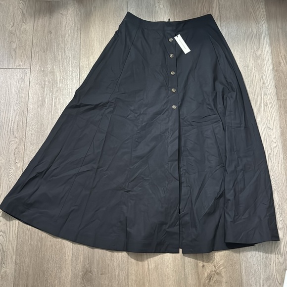NWT! Banana Republic Cotton Poplin Button-Down Long Midi Skirt - Size Medium🦩 - Picture 7 of 8